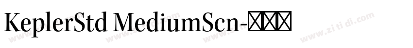 KeplerStd MediumScn字体转换